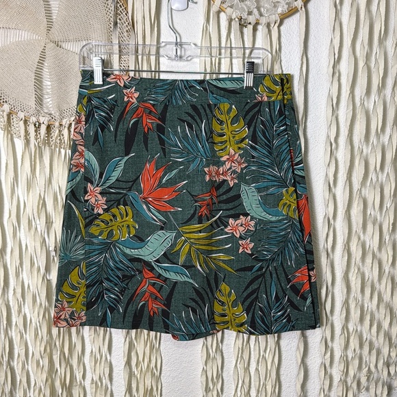 RipSkirt Hawaii Colorful Leaf and Hawaiian Floral Print Wrap Ski Size Small - Picture 6 of 11